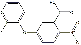 5-(2-methylphenoxy)-2-nitrobenzoic acid Struktur