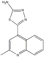 5-(2-methylquinolin-4-yl)-1,3,4-thiadiazol-2-amine Struktur