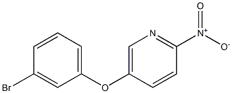 5-(3-bromophenoxy)-2-nitropyridine Struktur