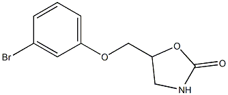 5-(3-bromophenoxymethyl)-1,3-oxazolidin-2-one Struktur