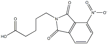 5-(4-nitro-1,3-dioxo-2,3-dihydro-1H-isoindol-2-yl)pentanoic acid Struktur