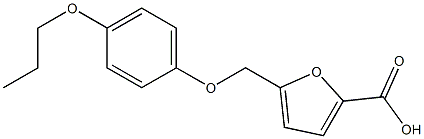 5-(4-propoxyphenoxymethyl)furan-2-carboxylic acid Struktur