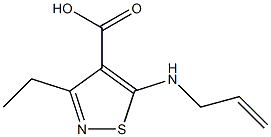 5-(allylamino)-3-ethylisothiazole-4-carboxylic acid Struktur