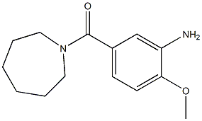 5-(azepan-1-ylcarbonyl)-2-methoxyaniline Struktur