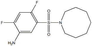 5-(azocane-1-sulfonyl)-2,4-difluoroaniline Struktur