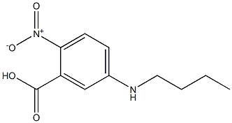 5-(butylamino)-2-nitrobenzoic acid Struktur