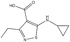 5-(cyclopropylamino)-3-ethylisothiazole-4-carboxylic acid Struktur