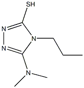 5-(dimethylamino)-4-propyl-4H-1,2,4-triazole-3-thiol Struktur