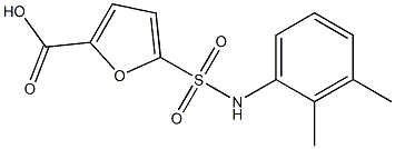 5-[(2,3-dimethylphenyl)sulfamoyl]furan-2-carboxylic acid Struktur