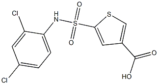 5-[(2,4-dichlorophenyl)sulfamoyl]thiophene-3-carboxylic acid Struktur