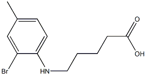 5-[(2-bromo-4-methylphenyl)amino]pentanoic acid Struktur