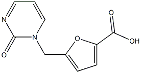 5-[(2-oxopyrimidin-1(2H)-yl)methyl]-2-furoic acid Struktur