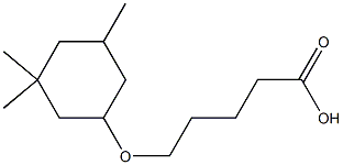 5-[(3,3,5-trimethylcyclohexyl)oxy]pentanoic acid Struktur