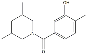 5-[(3,5-dimethylpiperidin-1-yl)carbonyl]-2-methylphenol Struktur