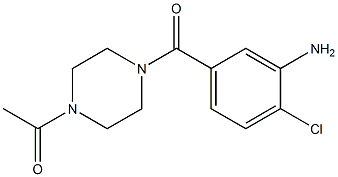 5-[(4-acetylpiperazin-1-yl)carbonyl]-2-chloroaniline Struktur