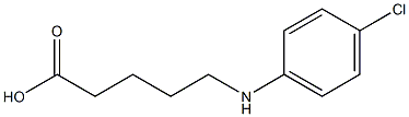 5-[(4-chlorophenyl)amino]pentanoic acid Struktur