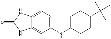 5-[(4-tert-butylcyclohexyl)amino]-2,3-dihydro-1H-1,3-benzodiazol-2-one Struktur