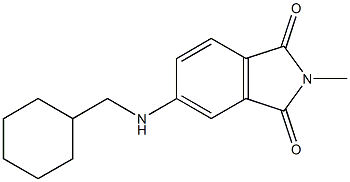 5-[(cyclohexylmethyl)amino]-2-methyl-2,3-dihydro-1H-isoindole-1,3-dione Struktur