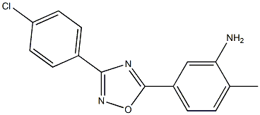 5-[3-(4-chlorophenyl)-1,2,4-oxadiazol-5-yl]-2-methylaniline Struktur