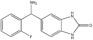 5-[amino(2-fluorophenyl)methyl]-2,3-dihydro-1H-1,3-benzodiazol-2-one Struktur