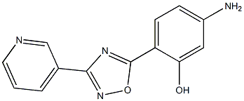 5-amino-2-[3-(pyridin-3-yl)-1,2,4-oxadiazol-5-yl]phenol Struktur