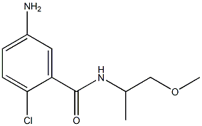 5-amino-2-chloro-N-(1-methoxypropan-2-yl)benzamide Struktur