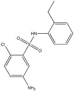 5-amino-2-chloro-N-(2-ethylphenyl)benzene-1-sulfonamide Struktur