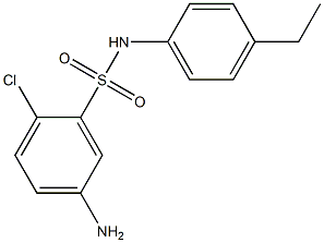 5-amino-2-chloro-N-(4-ethylphenyl)benzene-1-sulfonamide Struktur