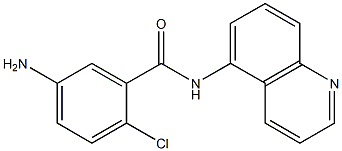 5-amino-2-chloro-N-(quinolin-5-yl)benzamide Struktur