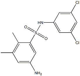 5-amino-N-(3,5-dichlorophenyl)-2,3-dimethylbenzene-1-sulfonamide Struktur