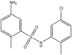 5-amino-N-(5-chloro-2-methylphenyl)-2-methylbenzene-1-sulfonamide Struktur