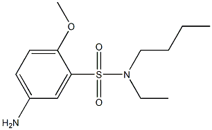 5-amino-N-butyl-N-ethyl-2-methoxybenzene-1-sulfonamide Struktur