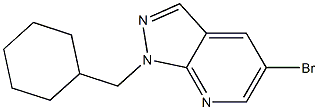 5-bromo-1-(cyclohexylmethyl)-1H-pyrazolo[3,4-b]pyridine Struktur