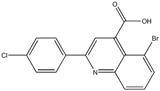 5-bromo-2-(4-chlorophenyl)quinoline-4-carboxylic acid Struktur