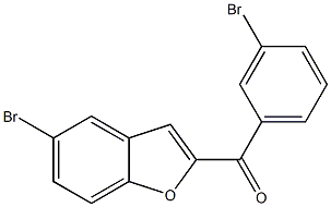 5-bromo-2-[(3-bromophenyl)carbonyl]-1-benzofuran Struktur