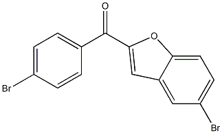 5-bromo-2-[(4-bromophenyl)carbonyl]-1-benzofuran Struktur