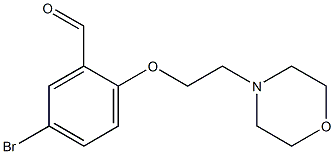 5-bromo-2-[2-(morpholin-4-yl)ethoxy]benzaldehyde Struktur