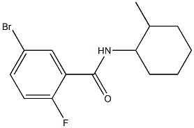 5-bromo-2-fluoro-N-(2-methylcyclohexyl)benzamide Struktur