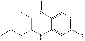 5-chloro-N-(heptan-4-yl)-2-methoxyaniline Struktur