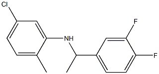 5-chloro-N-[1-(3,4-difluorophenyl)ethyl]-2-methylaniline Struktur