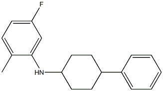 5-fluoro-2-methyl-N-(4-phenylcyclohexyl)aniline Struktur