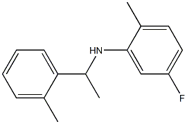 5-fluoro-2-methyl-N-[1-(2-methylphenyl)ethyl]aniline Struktur