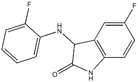 5-fluoro-3-[(2-fluorophenyl)amino]-2,3-dihydro-1H-indol-2-one Struktur