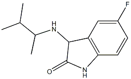 5-fluoro-3-[(3-methylbutan-2-yl)amino]-2,3-dihydro-1H-indol-2-one Struktur