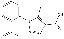 5-methyl-1-(2-nitrophenyl)-1H-pyrazole-4-carboxylic acid Struktur