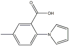 5-methyl-2-(1H-pyrrol-1-yl)benzoic acid Struktur