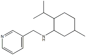 5-methyl-2-(propan-2-yl)-N-(pyridin-3-ylmethyl)cyclohexan-1-amine Struktur