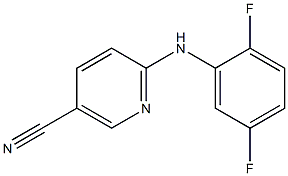 6-[(2,5-difluorophenyl)amino]nicotinonitrile Struktur