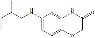 6-[(2-methylbutyl)amino]-3,4-dihydro-2H-1,4-benzoxazin-3-one Struktur