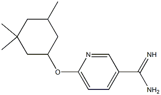 6-[(3,3,5-trimethylcyclohexyl)oxy]pyridine-3-carboximidamide Struktur